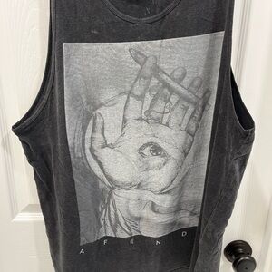 AFENDS Black Graphic Tank Top XL